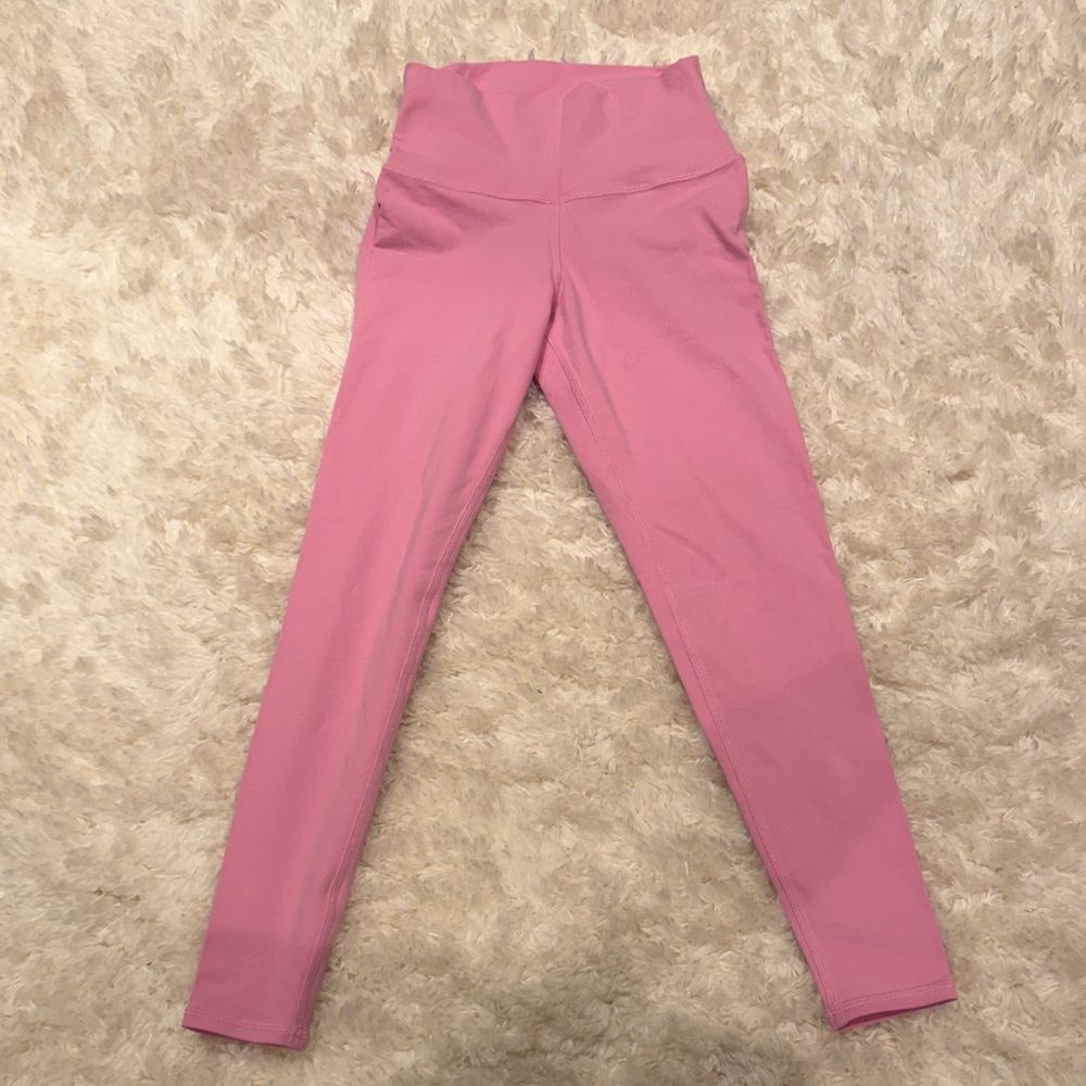 Alo Pink High-Waisted Leggings